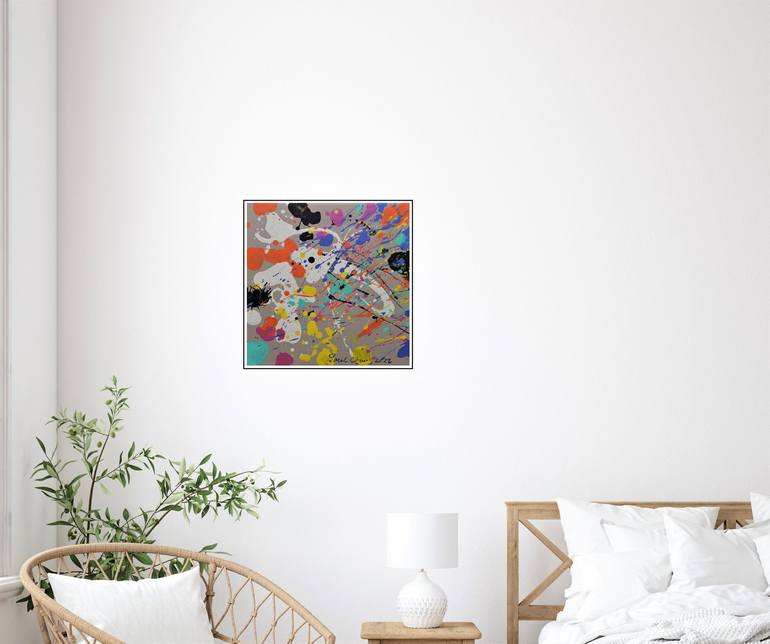 Original Abstract Expressionism Abstract Painting by Paul Chang