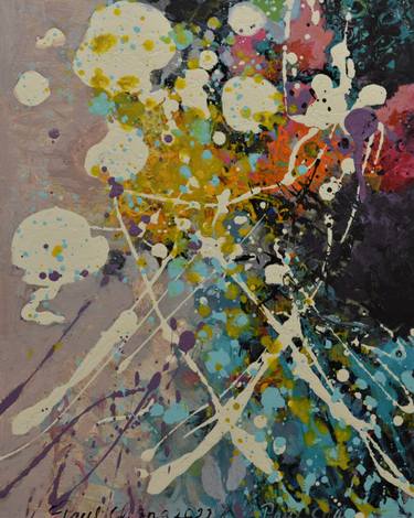 Original Abstract Expressionism Abstract Paintings by Paul Chang