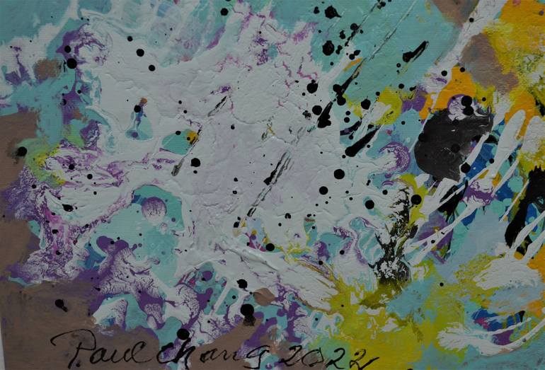 Original Abstract Expressionism Abstract Painting by Paul Chang