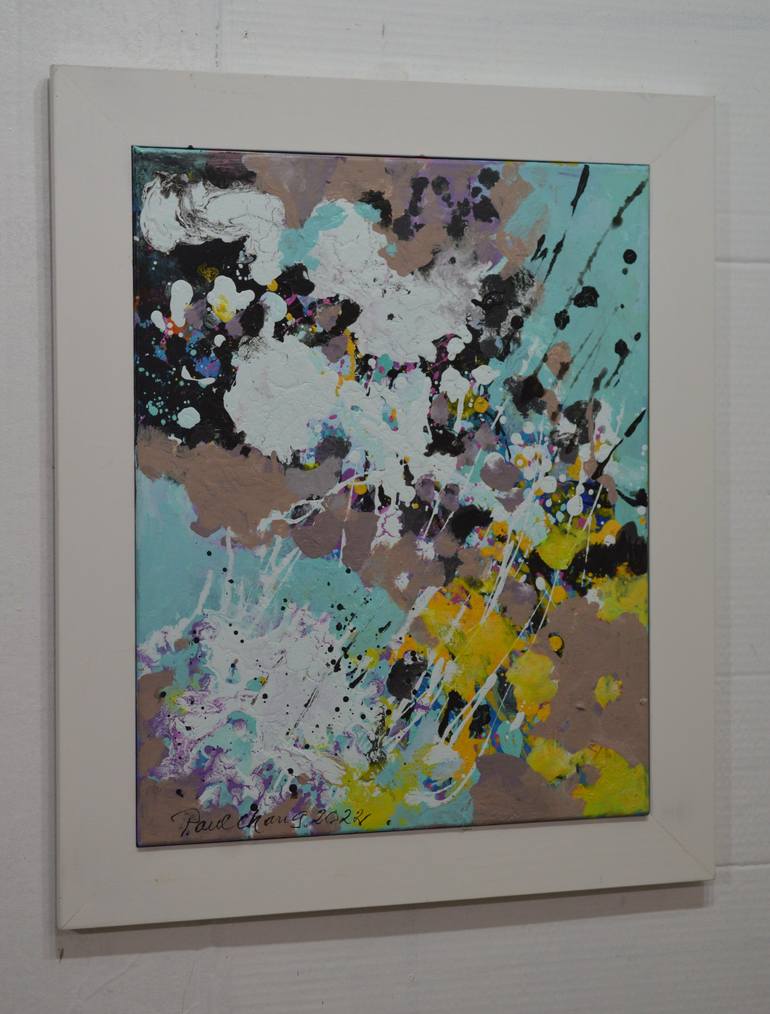 Original Abstract Expressionism Abstract Painting by Paul Chang
