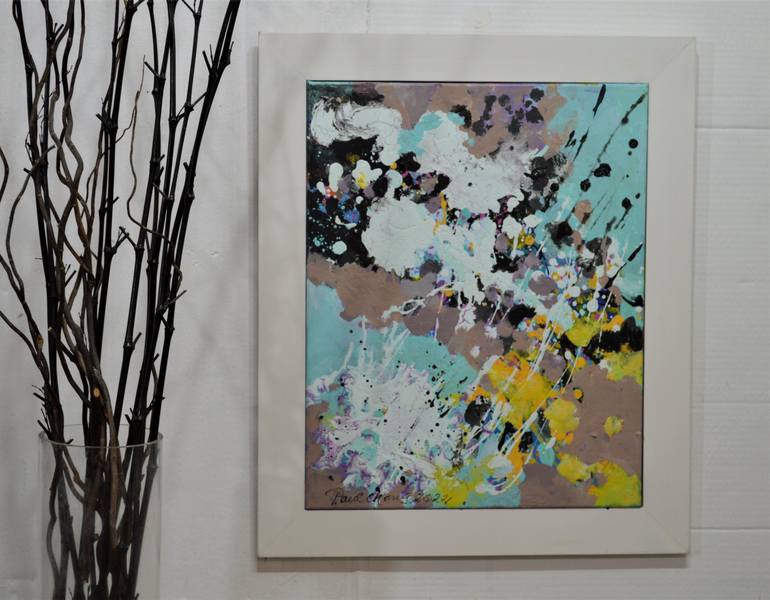 Original Abstract Expressionism Abstract Painting by Paul Chang