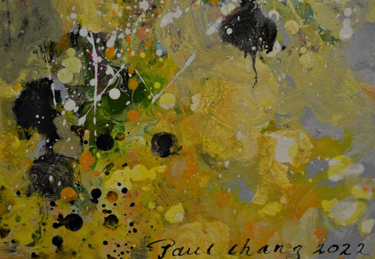 Original Abstract Expressionism Abstract Painting by Paul Chang