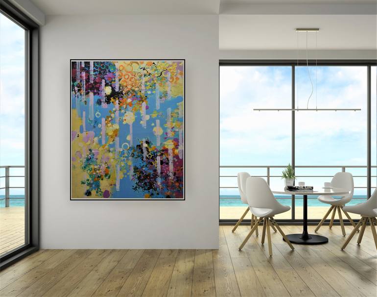 Original Abstract Expressionism Abstract Painting by Paul Chang