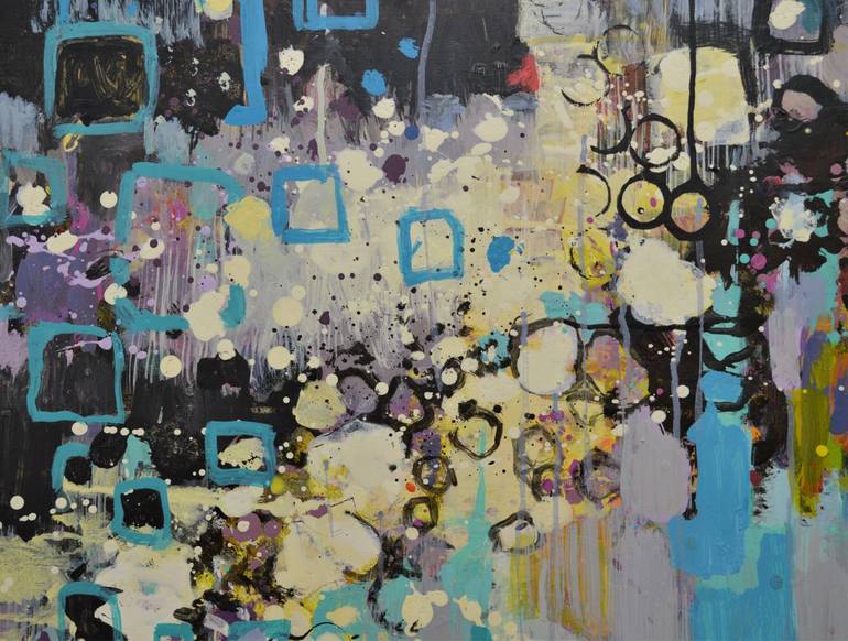 Original Abstract Expressionism Abstract Painting by Paul Chang