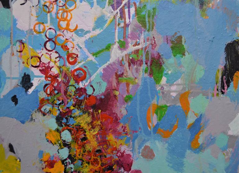 Original Abstract Expressionism Abstract Painting by Paul Chang