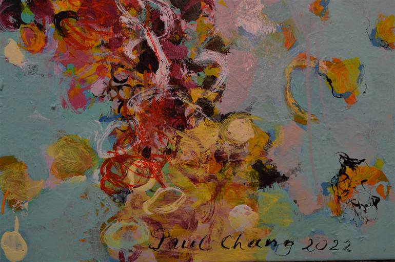 Original Abstract Expressionism Abstract Painting by Paul Chang