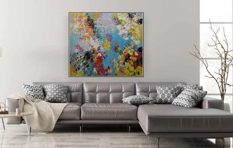 Original Abstract Expressionism Abstract Painting by Paul Chang