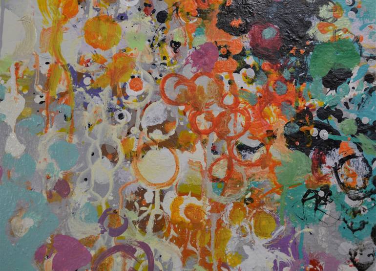 Original Abstract Expressionism Abstract Painting by Paul Chang