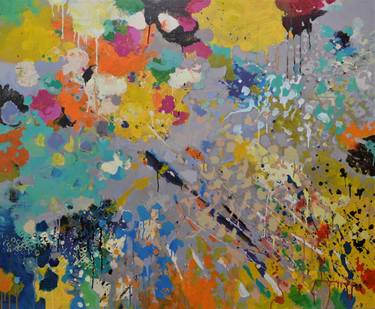 Original Abstract Expressionism Abstract Paintings by Paul Chang