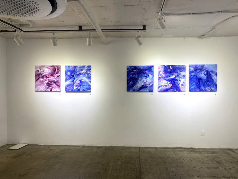 Original Abstract Expressionism Abstract Painting by Lacey Kim