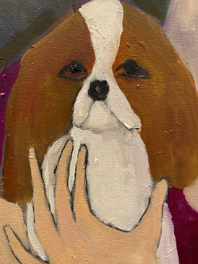 Original Abstract Expressionism Animal Painting by Ginny Nagy