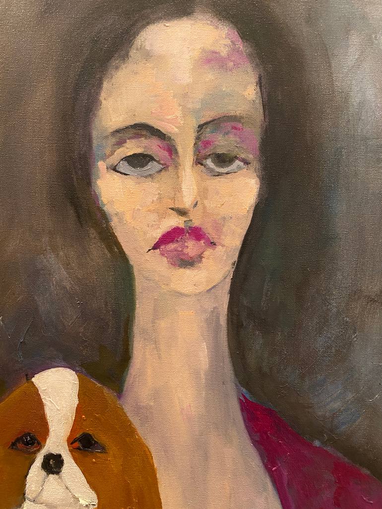 Original Abstract Expressionism Animal Painting by Ginny Nagy