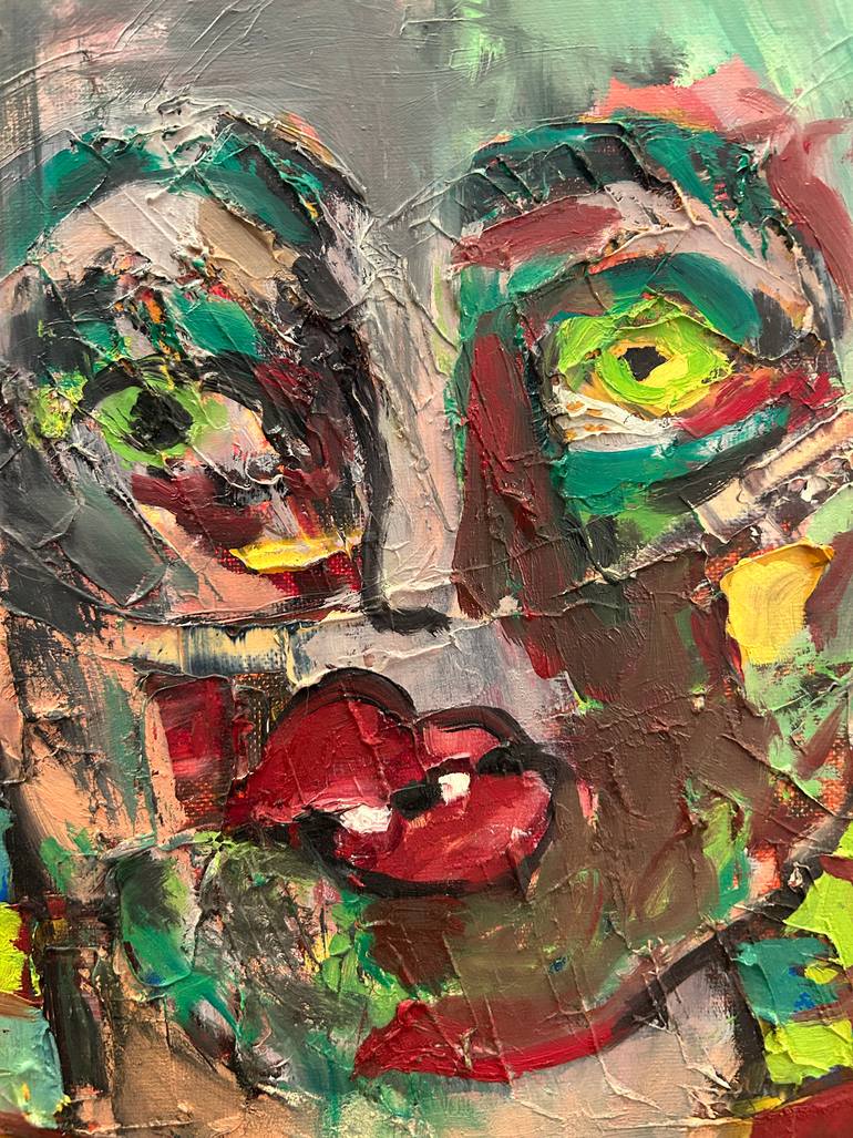 Original Abstract Expressionism Abstract Painting by Ginny Nagy