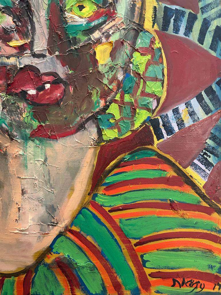 Original Abstract Expressionism Abstract Painting by Ginny Nagy