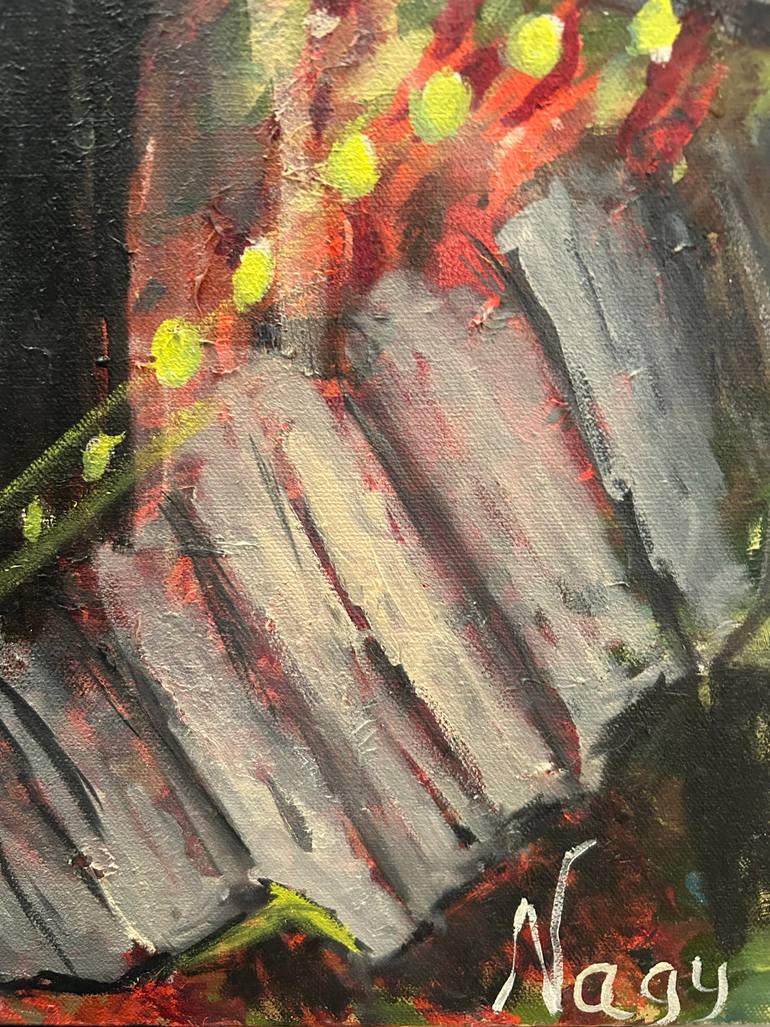 Original Abstract Expressionism Abstract Painting by Ginny Nagy