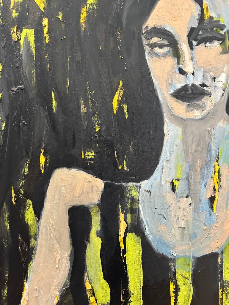 Original Abstract Women Painting by Ginny Nagy