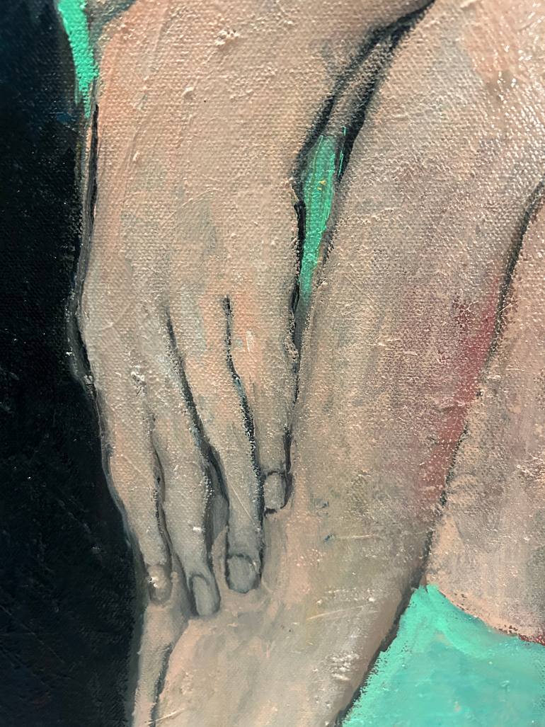 Original Contemporary People Painting by Ginny Nagy