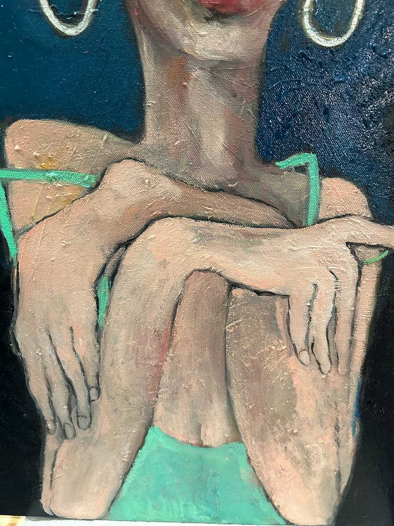 Original Contemporary People Painting by Ginny Nagy