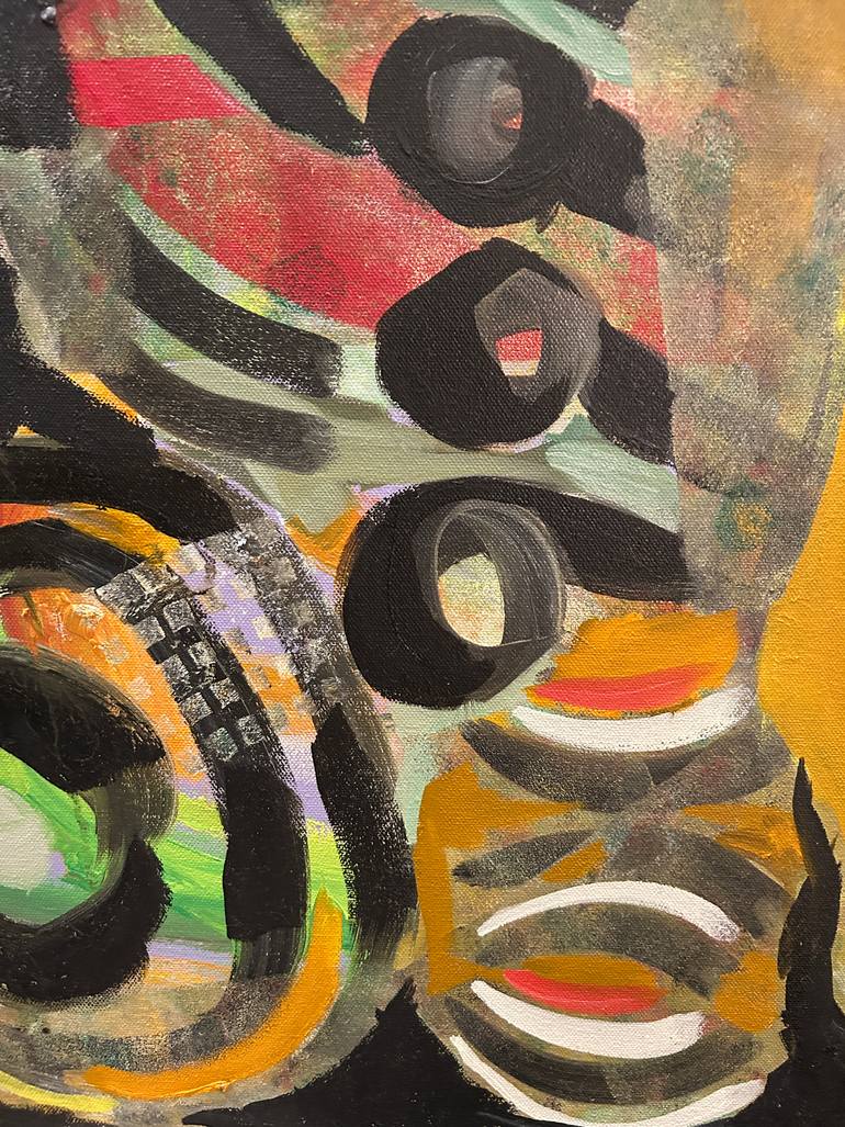 Original Abstract Expressionism Abstract Painting by Ginny Nagy