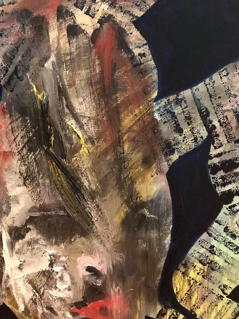 Original Abstract Expressionism Abstract Painting by Ginny Nagy
