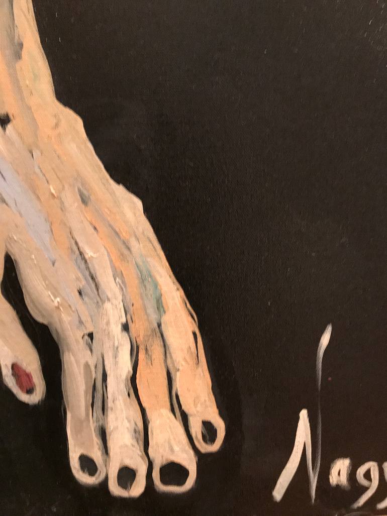 Original Abstract Expressionism People Painting by Ginny Nagy