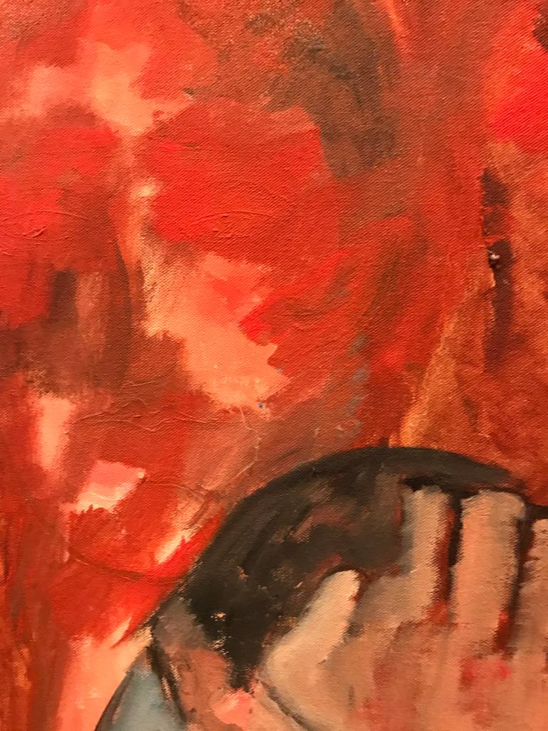 Original Abstract Expressionism Family Painting by Ginny Nagy