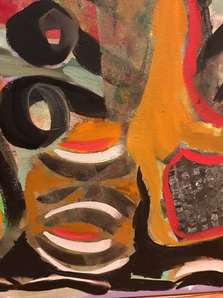 Original Abstract Expressionism Abstract Painting by Ginny Nagy