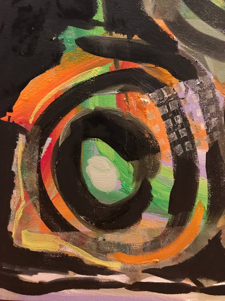 Original Abstract Expressionism Abstract Painting by Ginny Nagy