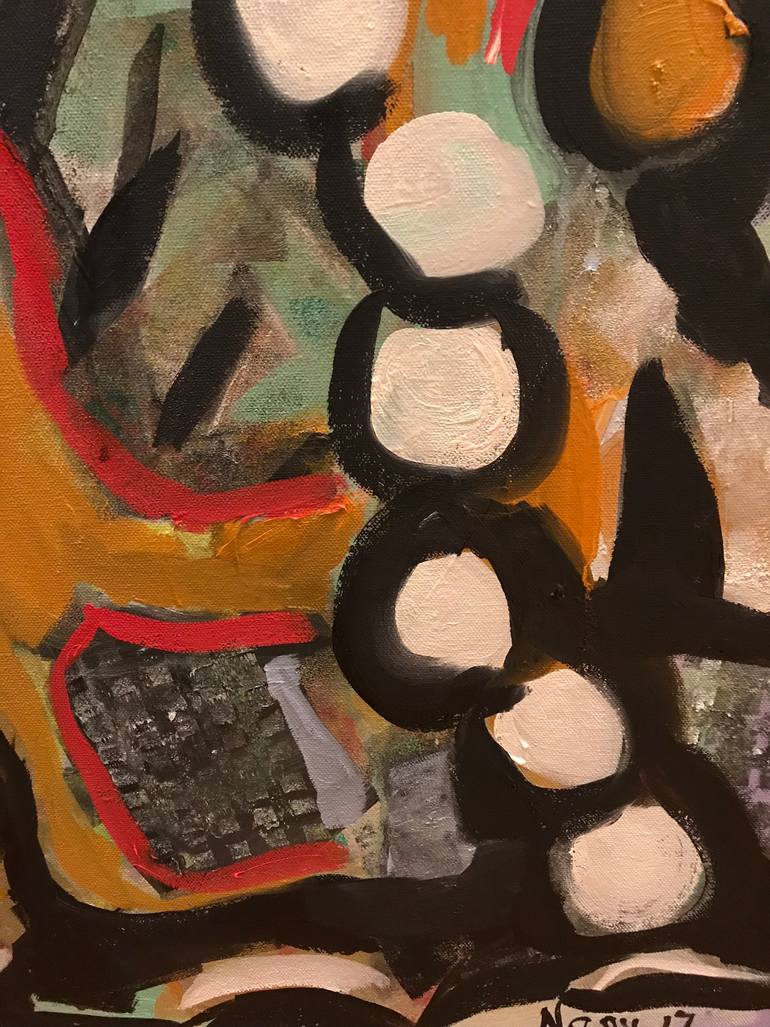Original Abstract Expressionism Abstract Painting by Ginny Nagy