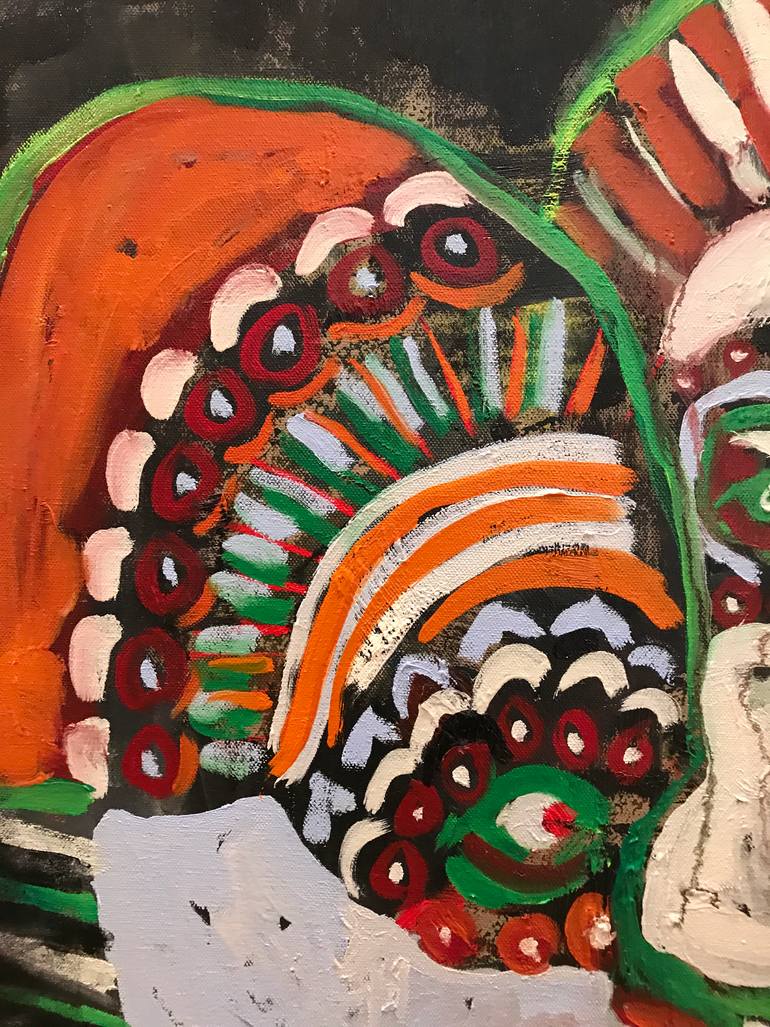 Original Abstract Expressionism Abstract Painting by Ginny Nagy