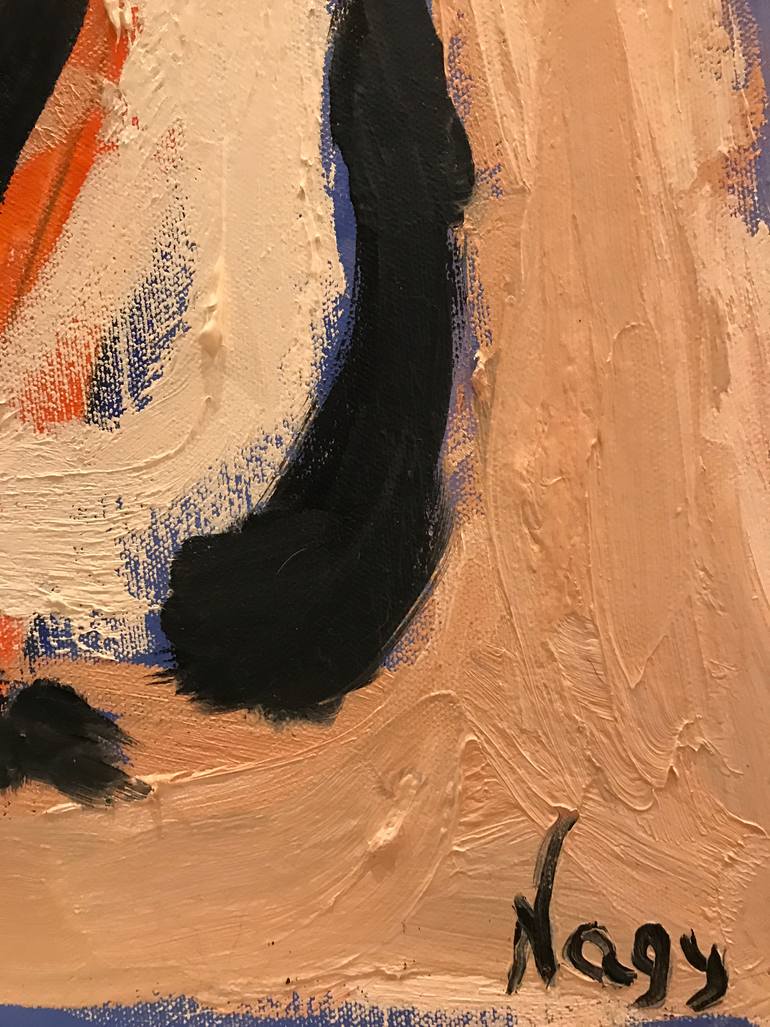 Original Abstract Expressionism Abstract Painting by Ginny Nagy