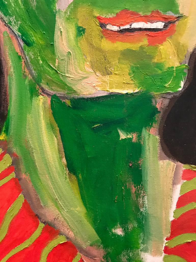 Original Abstract People Painting by Ginny Nagy