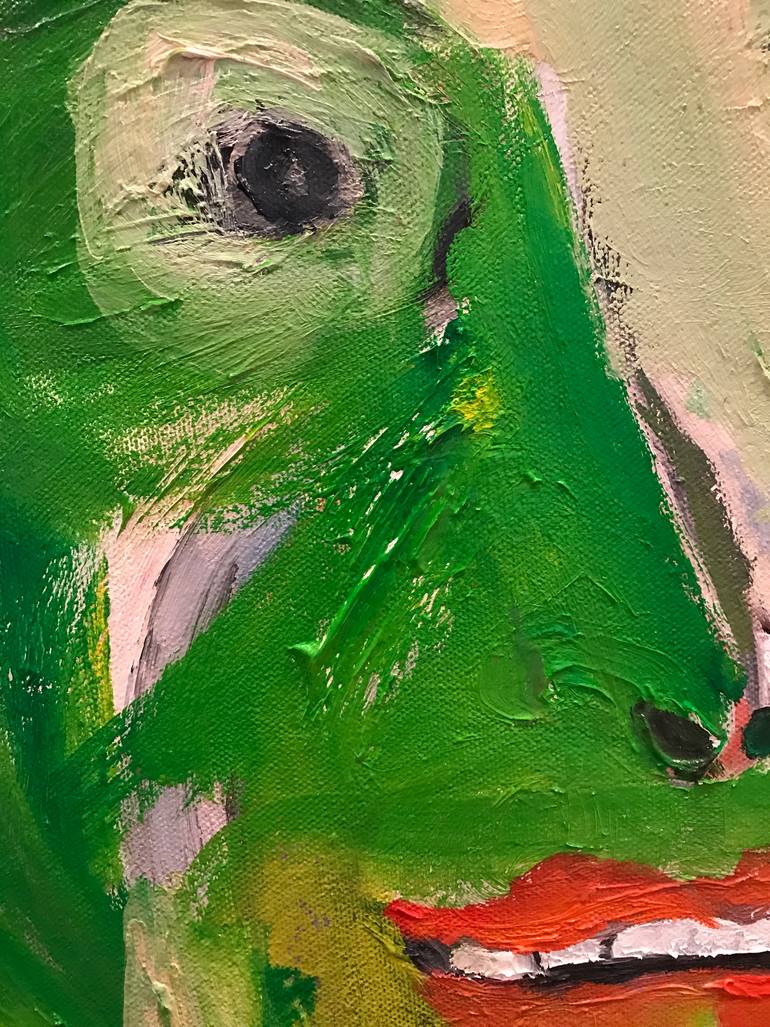 Original Abstract People Painting by Ginny Nagy