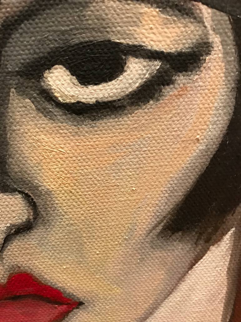 Original Abstract People Painting by Ginny Nagy