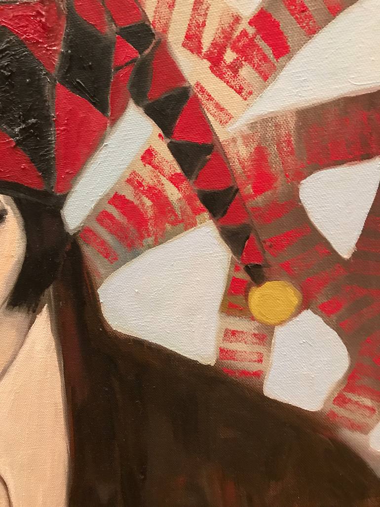 Original Abstract People Painting by Ginny Nagy