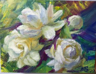 Original Floral Paintings by Jasmine Phan