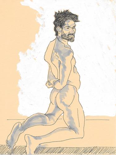 Print of Fine Art Men Drawings by Mark Timothy Hayward