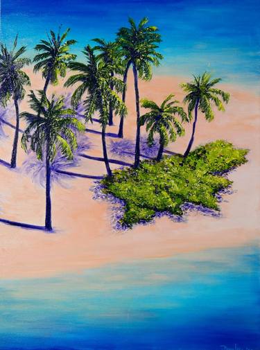 Original Expressionism Beach Paintings by Danijela Dan