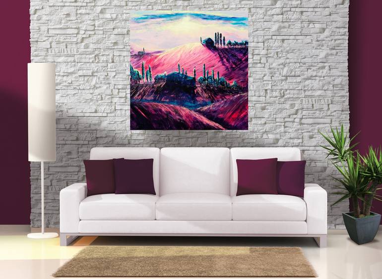 Original Impressionism Landscape Painting by Danijela  Dan