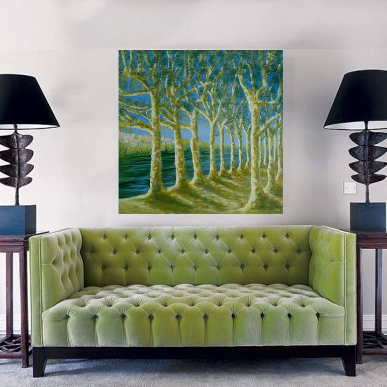 Original Expressionism Landscape Painting by Danijela  Dan