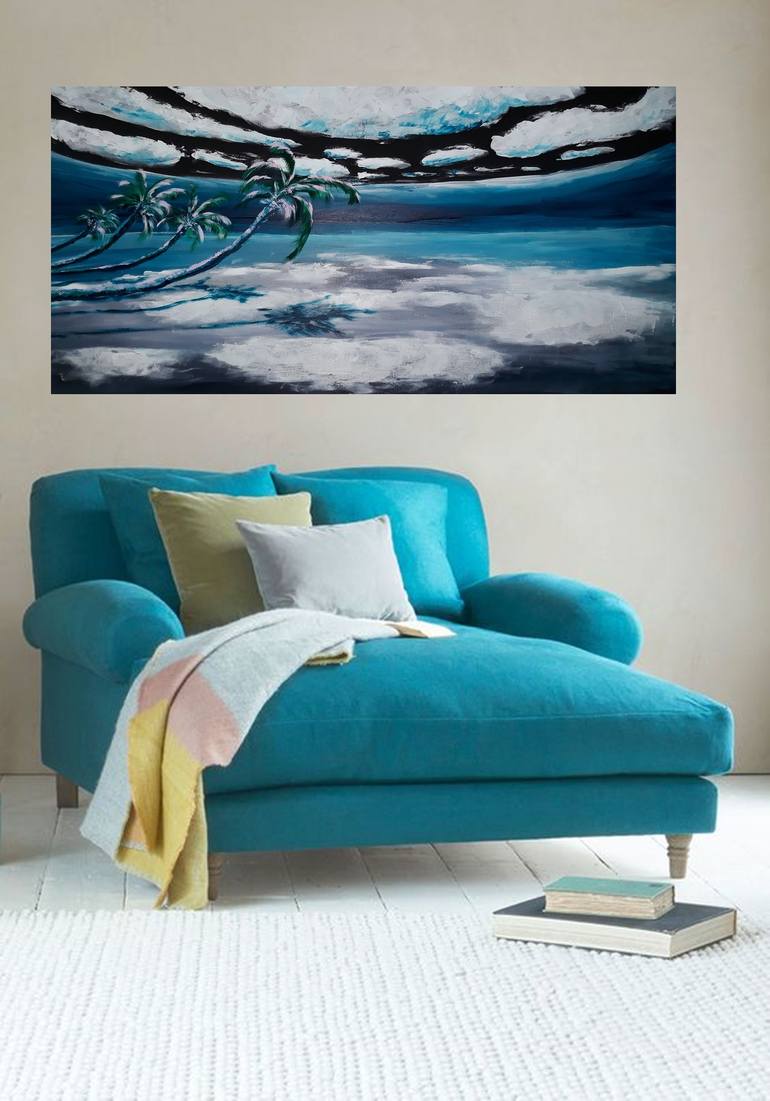 Original Abstract Expressionism Seascape Painting by Danijela  Dan