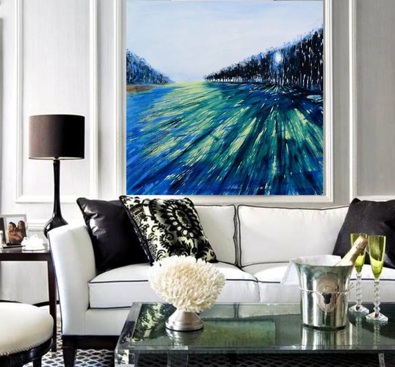 Original Abstract Expressionism Places Painting by Danijela  Dan