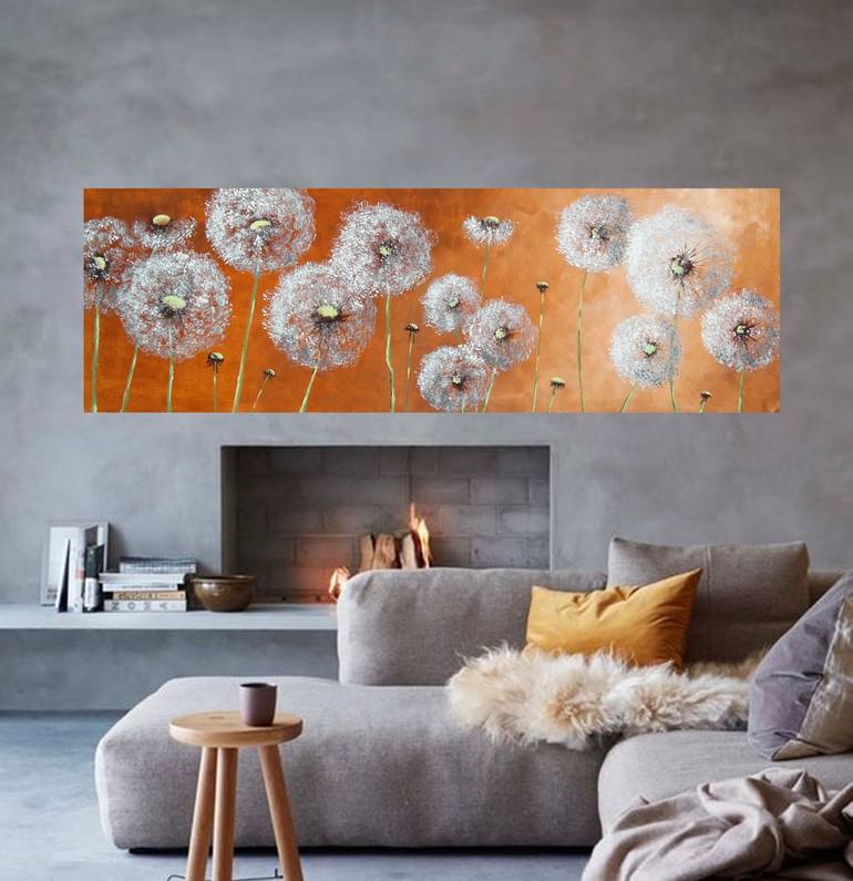 Original Abstract Expressionism Floral Painting by Danijela  Dan