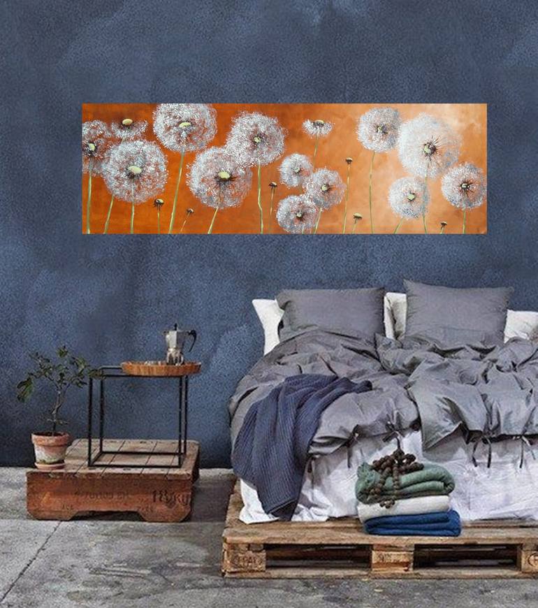 Original Abstract Expressionism Floral Painting by Danijela  Dan