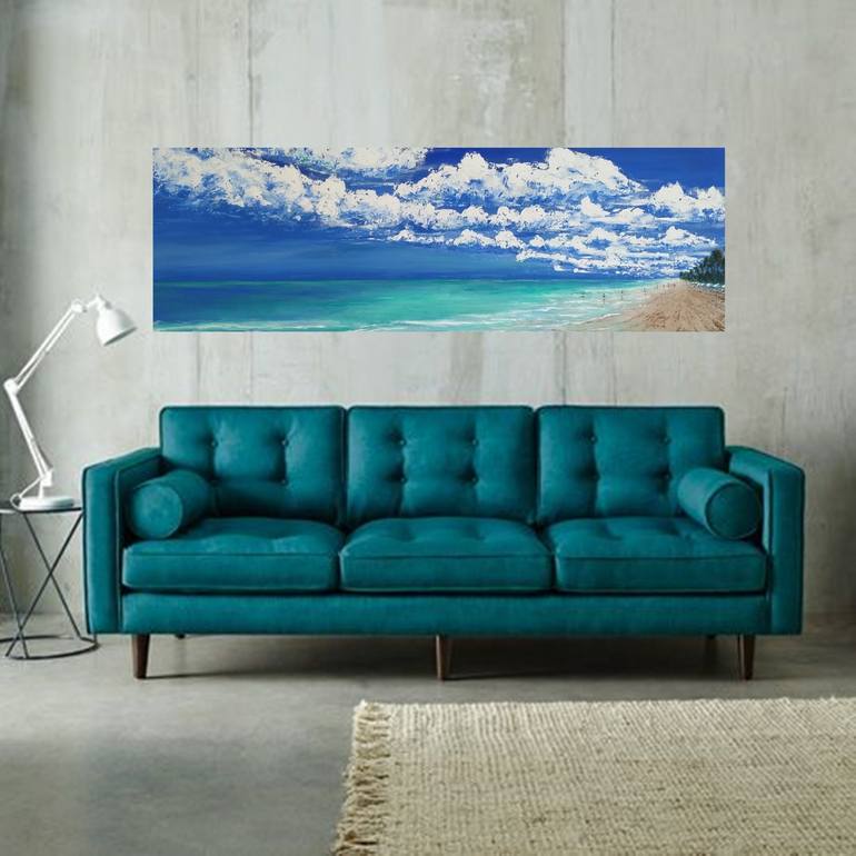 Original Abstract Seascape Painting by Danijela  Dan