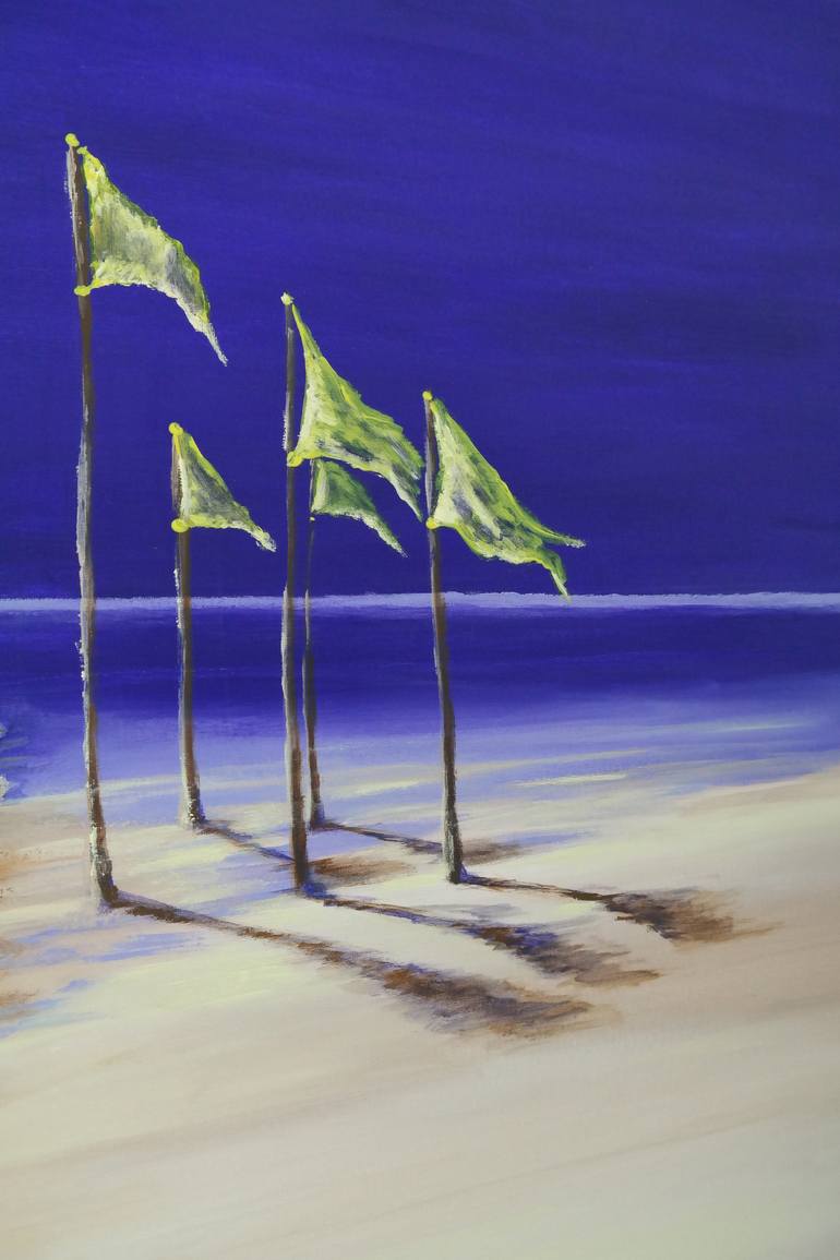 Original Beach Painting by Danijela  Dan
