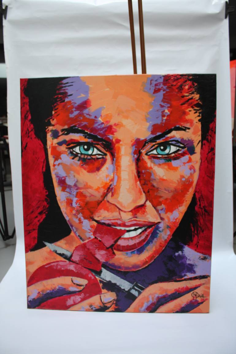 Original Portraiture People Painting by Orlando Maia