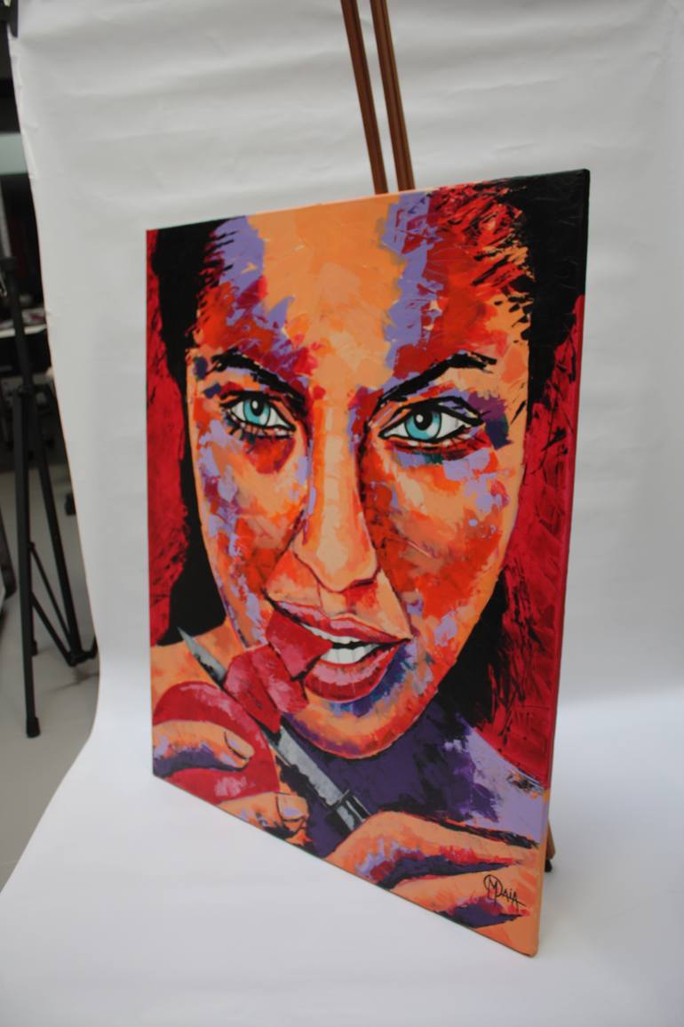 Original Portraiture People Painting by Orlando Maia
