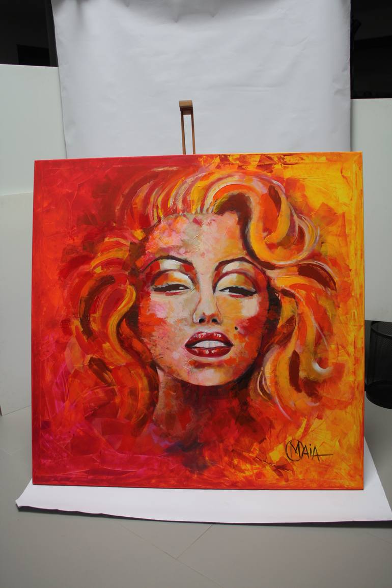 Original Portraiture Women Painting by Orlando Maia