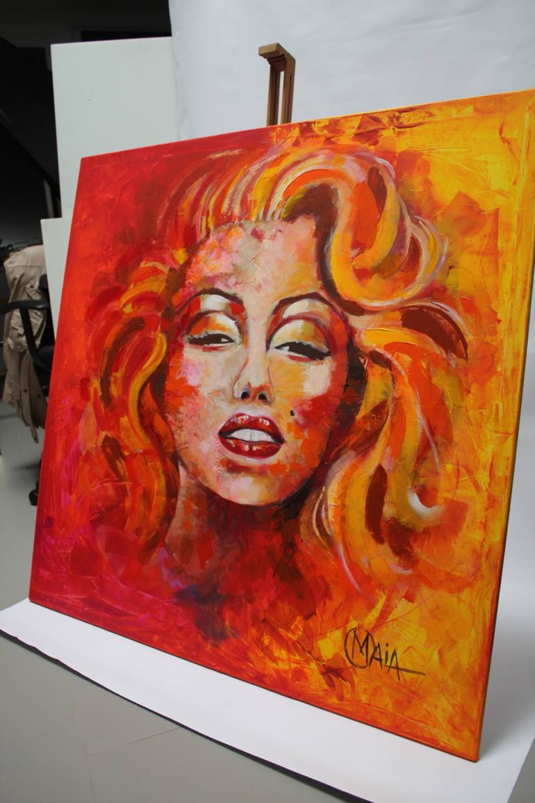 Original Portraiture Women Painting by Orlando Maia